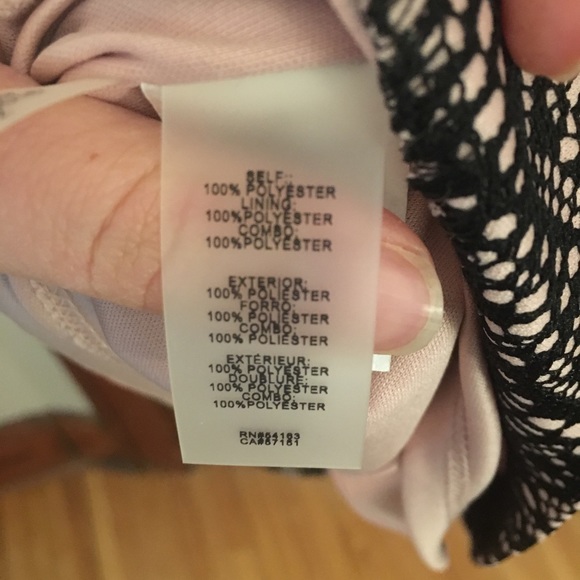 Guess Los Angeles nude and black lace fitted dress - Picture 4 of 4